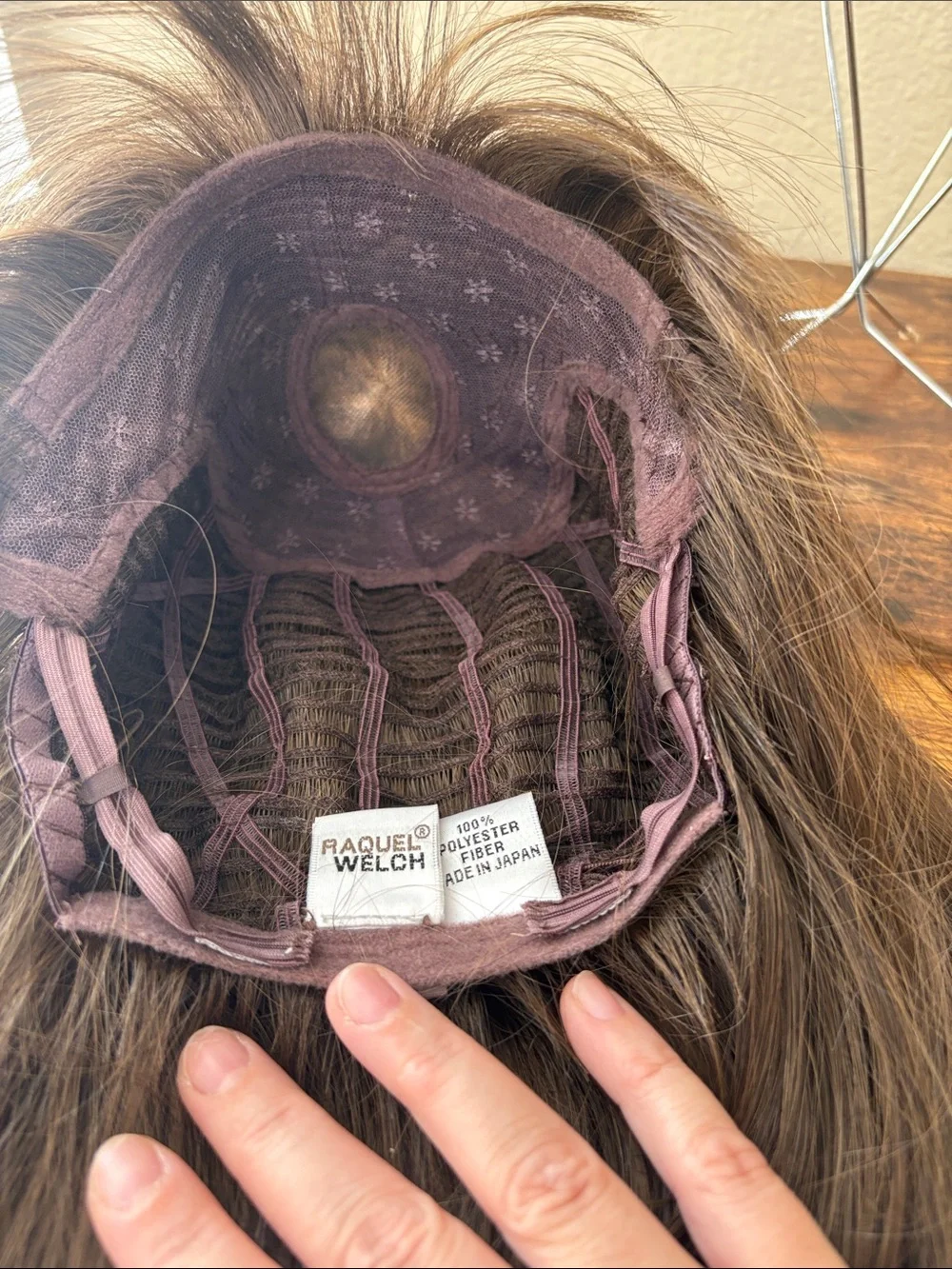 Brown Short Layered Wig with Mono Crown and Bangs